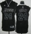 Revolution 30 Los Angeles Lakers 24 Kobe Bryant Black and White Fashion Swingman Jersey Revolution 30 Los Angeles Lakers 24 Kobe Bryant Black and White Fashion Swingman Jersey
