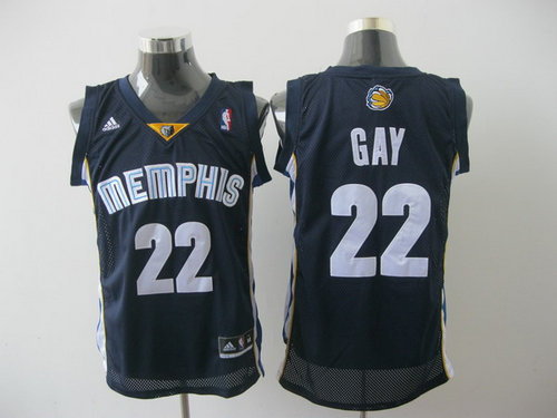 memphis grizzlies #22 gay blue(2011 swingman revolution 30)