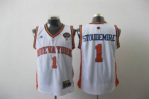 NY Knicks 1 Amare Stoudemire Latin Nights White Jersey