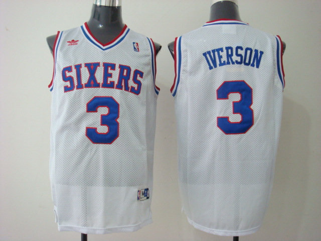 Philadelphia 76ers 3 A.Iverson Swingman WHITE Jersey Philadelphia 76ers 3 A.Iverson Swingman WHITE Jersey