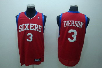 Philadelphia 76ers 3 Iverson Red Jerseys Philadelphia 76ers 3 Iverson Red Jerseys