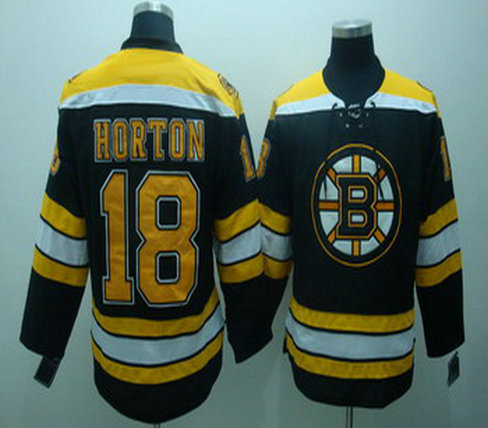 Boston Bruins 18 Nathan Horton Black Jerseys Boston Bruins 18 Nathan Horton Black Jerseys