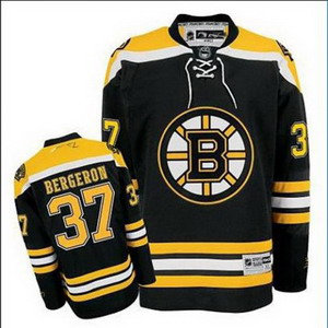 Boston Bruins 37 Patrice Bergeron Black A Patch Bla