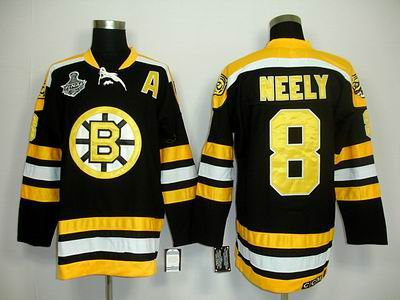 Boston Bruins 8 Cam Neely 2011 Stanley Cup black Jersey