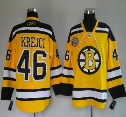 jerseys Boston Bruins 46# Krejci Yellow WINTER CLASSIC VINTAGE 2009 jerseys Boston Bruins 46# Krejci Yellow WINTER CLASSIC VINTAGE 2009