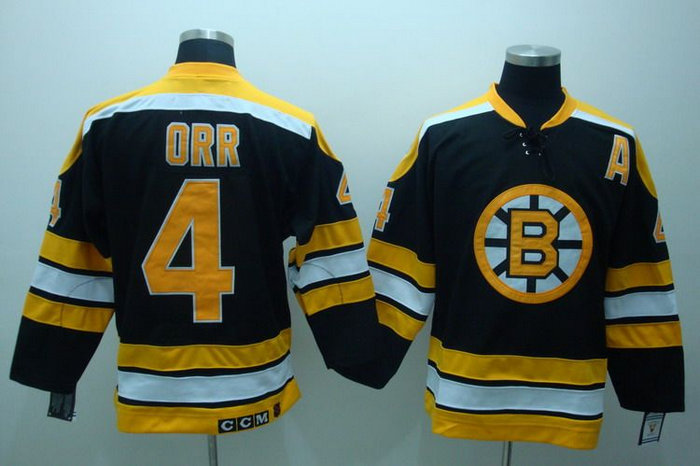 NHL Boston Bruins #4 ORR Black Jersey NHL Boston Bruins #4 ORR Black Jersey