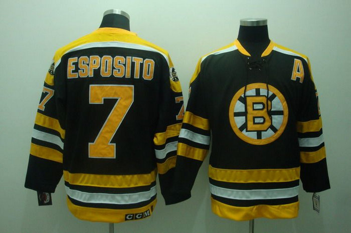 NHL Boston Bruins #7 ESPOSITO Black Jersey NHL Boston Bruins #7 ESPOSITO Black Jersey