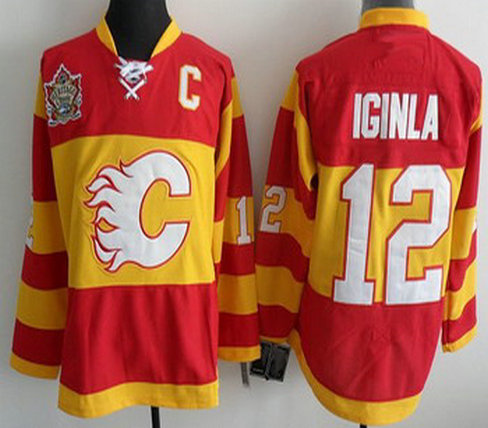 Calgary Flames 12 Jarome Iginla Red Heritage Class Calgary Flames 12 Jarome Iginla Red Heritage Class