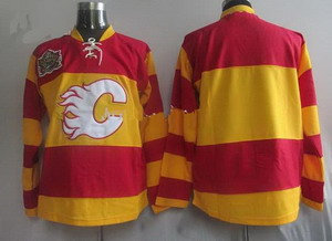 Calgary Flames Blank Red Orange Classic Jersey Calgary Flames Blank Red Orange Classic Jersey