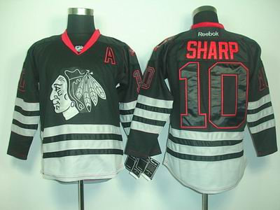 Chicago Blackhawks 10 PATRICK SHARP black ice jerseys Chicago Blackhawks 10 PATRICK SHARP black ice jerseys