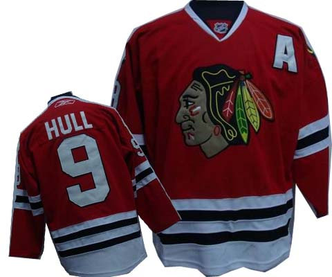 Chicago Blackhawks 9 HULL red Chicago Blackhawks 9 HULL red