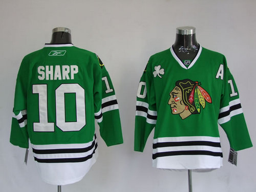 Jerseys Chicago Blackhawks 10 Patrick Sharp Green Jerseys Chicago Blackhawks 10 Patrick Sharp Green