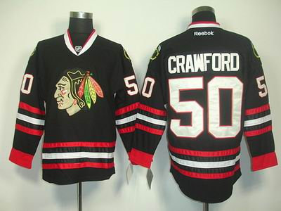 Chicago Blackhawks 50 CRAWFORD black jerseys Chicago Blackhawks 50 CRAWFORD black jerseys