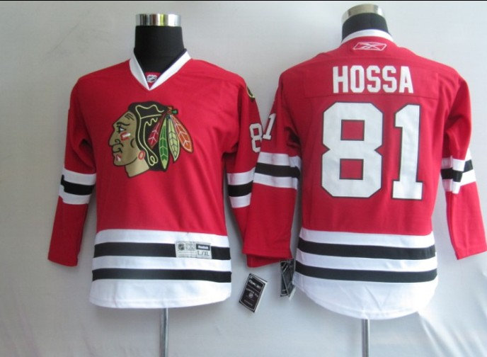 NHL Jerseys Chicago Blackhawks 81 Hossa Red【kids