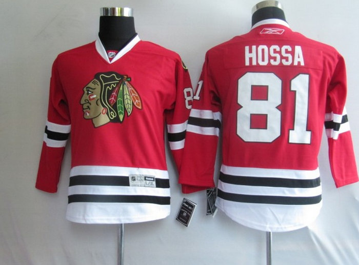 NHL Jerseys Chicago Blackhawks 81 Hossa Red【kids】