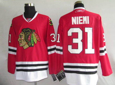 Youth NHL Jerseys Chicago Blackhawks 31 Niemi red