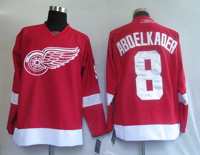 Deroit Red wings 8# Abdelkader Red jerseys Deroit Red wings 8# Abdelkader Red jerseys