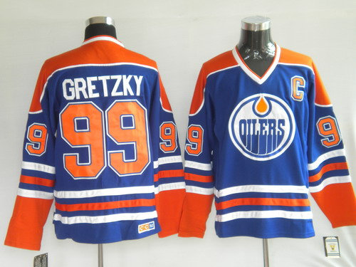 Jerseys Edmonton Oilers 99 Gretzky Blue