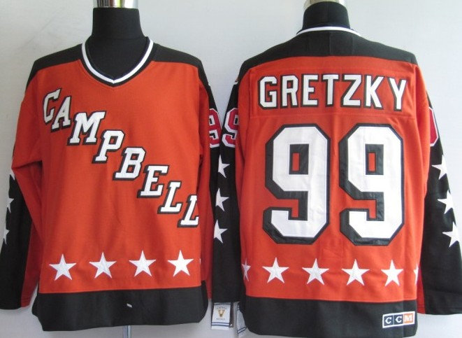NHL Jerseys Edmonton Oilers 99 Gretzky Orange【ALL STAR