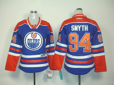 women Edmonton Oilers 94 smyth IT.BLUE jerseys