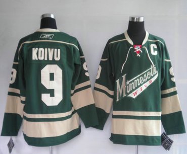 Minnesota Wild 9# KOIVU greed Jerseys
