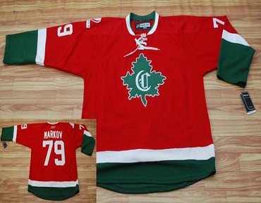 Montreal Canadiens #79 Markov Red Jersey