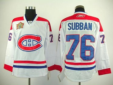 NHL Jerseys Montreal Canadiens #76 Subban white (2011Heritage Classic)