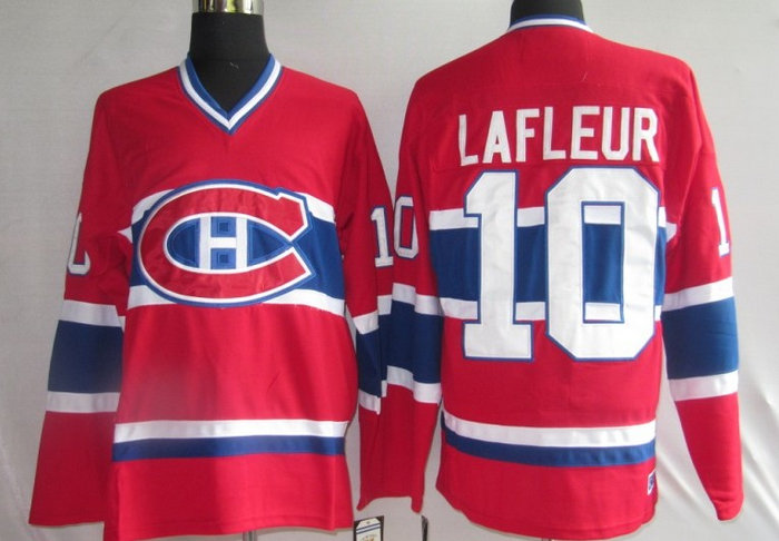 NHL Jerseys Montréal Canadiens 10# LAFLEUR red 【CH CCM