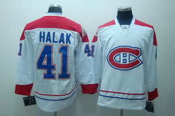 Montreal Canadiens 41 Jaroslav Halak white Jersey CH