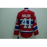 NHL Montreal Canadiens #41 HALAK Red