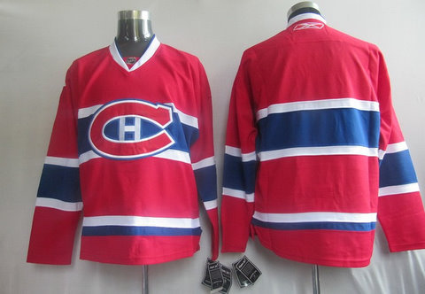 NHL Montreal Canadiens BLANK RED jerseys