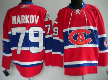 Jerseys Montreal Canadiens 79 MARKOV red NEW CA Jerseys Montreal Canadiens 79 MARKOV red NEW CA