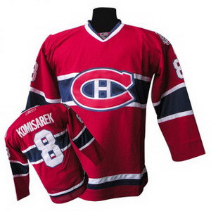 Montreal Canadiens #8 Mike Komisarek Blue C Patch Jersey