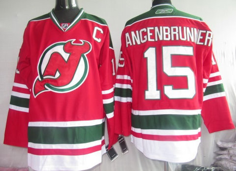 New Jersey Devils 15 Angenbrunner red 3RD New Jersey Devils 15 Angenbrunner red 3RD
