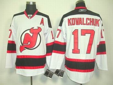 New Jersey Devils 17 Kovalchuk  white jersey