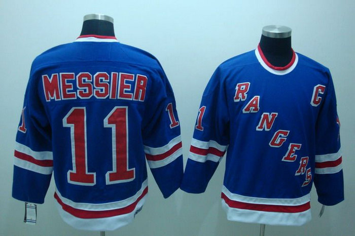 NHL New York Rangers #11 Messier Leetch Blue