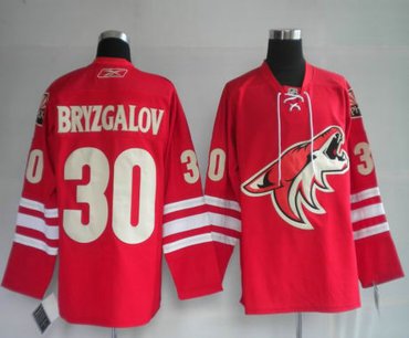 Phoenix Coyotes 30# BRYZGALOV Red Jerseys