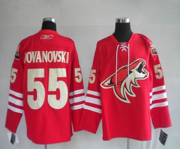 Phoenix Coyotes 55# JOVANOVSKI Red Jerseys Phoenix Coyotes 55# JOVANOVSKI Red Jerseys