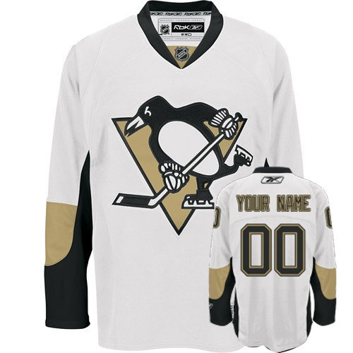 Pittsburgh Penguins White Customized  Jersey