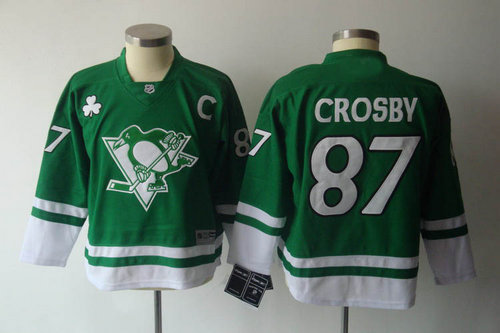 youth Pittsburgh Penguins #87 crosby green(2011)