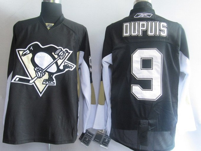 NHL Jerseys Pittsburgh Penguins 9# Dupuis black NHL Jerseys Pittsburgh Penguins 9# Dupuis black