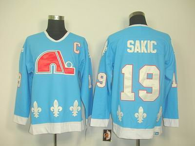 Quebec Nordiques 19 JOE SAKIC LT blue CCM Jerseys Quebec Nordiques 19 JOE SAKIC LT blue CCM Jerseys