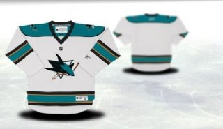 San Jose Sharks Youth white Jersey (Blank or Customized)