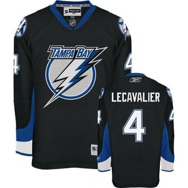 NHL Tampa Bay Lightning #4 Vincent Lecavalier Black Jersey NHL Tampa Bay Lightning #4 Vincent Lecavalier Black Jersey