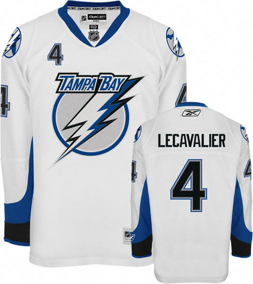 NHL Tampa Bay Lightning #4 Vincent Lecavalier White Jersey NHL Tampa Bay Lightning #4 Vincent Lecavalier White Jersey