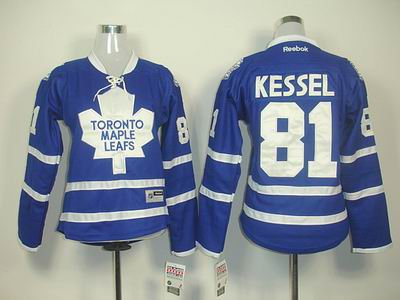 Women Toronto Maple Leafs 81 Phil Kessel BLUE Jersey