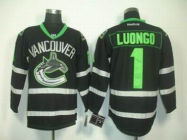Vancouver Canucks 1 R.Luongo black ice jerseys