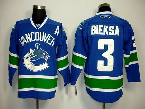 Vancouver Canucks 3 Kevin Bieksa Blue Jersey Vancouver Canucks 3 Kevin Bieksa Blue Jersey