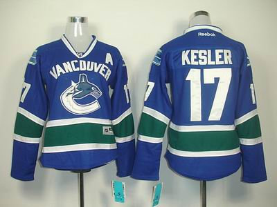Women vancouver canucks 17 Ryan Kesler Blue jerseys Women vancouver canucks 17 Ryan Kesler Blue jerseys
