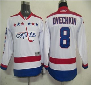 Youth NHL Jerseys Washington Capitals 8 Alex Ovechkin White(WINTER CLASSIC)(KIDS)